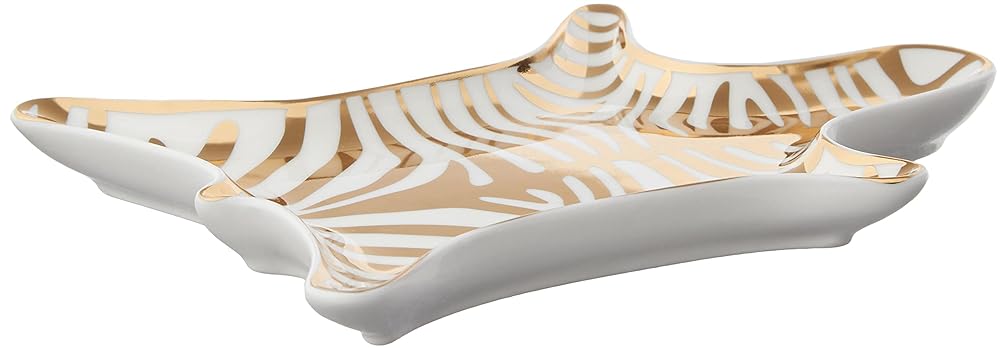 Amazon.com: Jonathan Adler Metallic Zebra Dish, Gold : Home